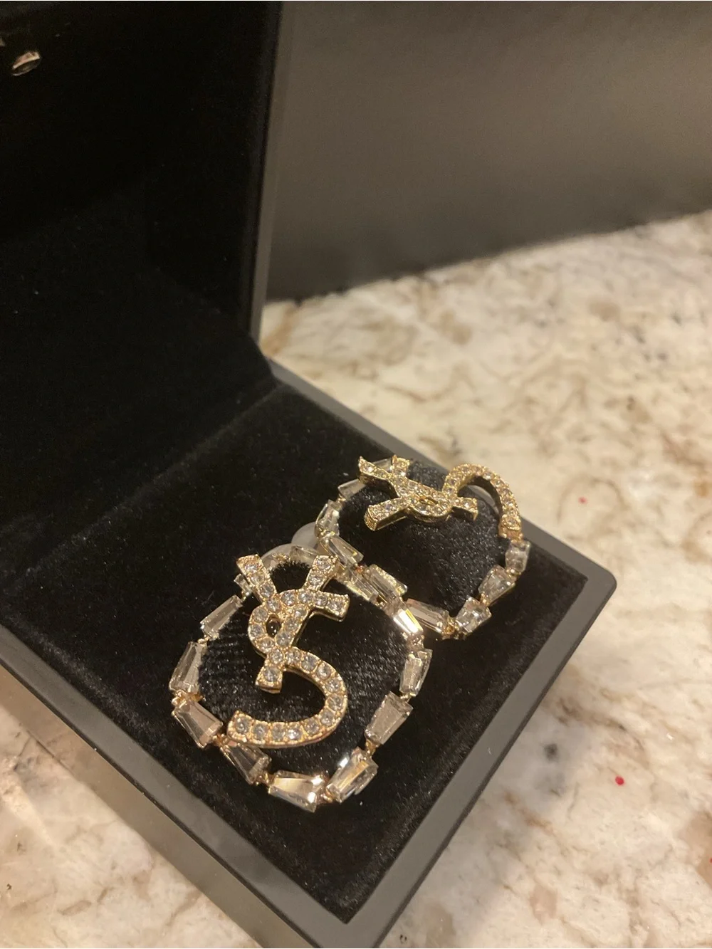 Saint Laurent Sterling Silver Chain-Link Ring